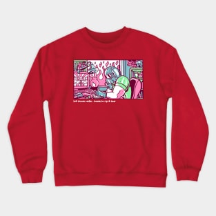 Lofi Rip & Tear Radio Crewneck Sweatshirt